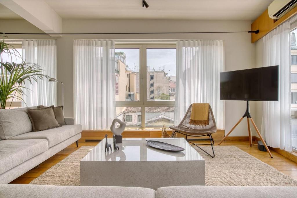 Sunny Luxury Loft,Stunning Acropolis View, Jacuzzi Apartment Атина Екстериор снимка